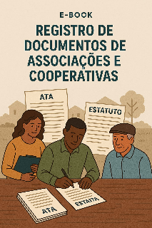 Capa do Ebook REGISTRO DE DOCUMENTOS DE ASSOCIAÇÕES E COOPERATI-VAS