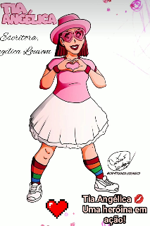 Capa do Ebook Tia Angélica! ???? Uma heroína em ação!